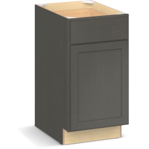 RELIABILT Parkstone II Base Cabinet, Slate Stained, 18" W, 1 Door 1 Drawer, Fully Assembled - 641051 | Lowe's Pro Supply